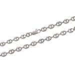 Chane - bijouxia - 55cm - argent massif 925 - maille grain de caf - poinon 925 / 1000