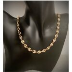 Cha�ne - bijouxia - homme - plaqu� or 18 carats - 60 cm x 65 mm - maille grain de caf�