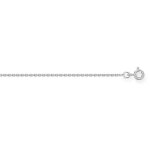 Cha�ne - brillaxis - maille for�at - or blanc 9 carats - 40 cm - femme