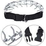 Chaîne collier Étrangleur à pointe torquatus laisse avec verrou collier de dressage réglable pour chien ... Chaîne collier Étrangleur à pointe torquatus laisse avec verrou collier de dressage réglable pour chien ...