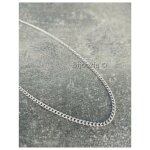 Chane de cou - bijouxia - maille gourmette serre - argent massif 925 - 50 cm - 25 mm