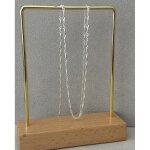 Chane de cou - bijouxia - maille singapour - argent massif 925 - 45 cm - 150 mm