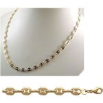 Chane de cou - bijouxia - plaqu or 18 carats - 50cm x 4mm - certificat dauthenticit