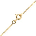 Chane de cou - femme - maille gourmette - fine - 45 cm - 13 mm - plaqu or jaune 750 / 1000 - 3 microns ...