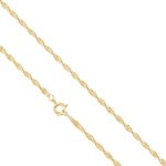 Chaîne de cou - femme - maille torsadée - ciselée - 60 cm - 2 mm - plaqué or jaune 750 / 1000 - 3 microns ... Chaîne de cou - femme - maille torsadée - ciselée - 60 cm - 2 mm - plaqué or jaune 750 / 1000 - 3 microns ...