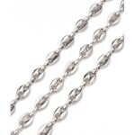 Chane de cou - homme - maille forat - trombone - 60 cm - 2 mm - plaqu or jaune 750 / 1000 - 3 microns ...