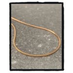 Chane de cou en maille serpent - bijouxia - 50 cm - plaqu or 18 carats - qualit bijouterie - neuf