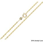 Cha�ne de cou - femme - maille torsad�e - 50 cm - 2 mm - plaqu� or jaune 750 / 1000 - 3 microns