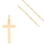 Collier - femme - chane et pendentif - coeur - triple - plaqu or jaune 750 / 1000 - 3 microns - 50 ...