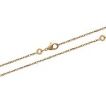 Chane fine - bijouxia - maille forat - 80 cm - plaqu or 18 carats - 145 mm