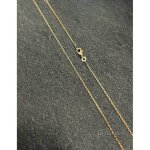 Cha�ne fine - bijouxia - maille for�at - plaqu� or 18 carats - 60 cm - 145 mm