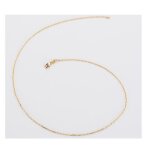 Chane de cou - bijoux - plaqu or 18 carats - 50 cm - maille forat - tat neuf