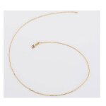 Chane fine maille forat 60cm plaqu or 18 carats bijoux - bijouxia - dor - mixte