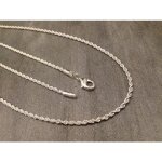 Chaine fine torsad� argent ( homme / femme )