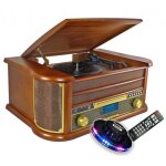 Chane hi - fi - inovalley - retro29 - e - bluetooth v5. 0 - encode vinyles / mp3 - jeu de lumire led ...
