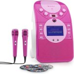 Auna screenstar - chane karaok avec camra lecteur cd port usb et sd 2 micros et 3cd + g - cran couleur ...