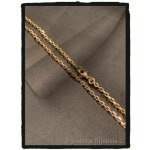 Cha�ne maille for�at - bijouxia - longueur 50cm - plaqu� or 18 carats - largeur maille 270 mm