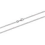 Chane maille forat diamante 55 cm argent massif 925