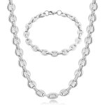 Chaine maille grain de caf homme collier et bracelet en acier inoxydable 6mm 9mm 11mm argent - or - ...