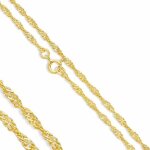 Chane de cou - femme - maille gourmette - boule - 45 cm - fine - plaqu or jaune 750 / 1000 - 3 microns ...