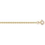 Chane en or jaune - marque - modle - maille forat - 375 / 1000 - longueur 42 / 45 cm