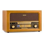 Chane stro rtro - auna belle epoque 1906 cd fm usb mp3 rec aux - brun.