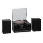 Chaîne stéréo rétro - auna - oakland dab plus - bluetooth - enregistrement mp3 - 3 vitesses de platine ... Chaîne stéréo rétro - auna - oakland dab plus - bluetooth - enregistrement mp3 - 3 vitesses de platine ...