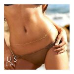 Chaine de taille pao2n ventre simple cha�ne en or body bikini infinity cha�ne plage taille bijoux et