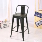 Chaise de bar haute ahh - lot de 4 - durable - support x - 42 * 42 * 84 cm