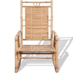 Chaise  bascule - keenso - da007 - bambou - rsistante aux uv - pour extrieur