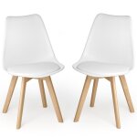 Chaise - bealife - pied bois massif - pied antid�rapant anti - pluie - salle � manger - scandinave - ...
