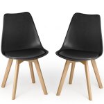 Chaise - bealife - pied bois massif - pied antid�rapant anti - pluie - salle � manger - scandinave - ...