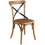 Chaise bistrot en h�tre vieilli unitaire