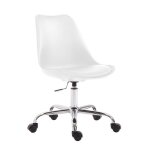 Chaise de bureau - clp - toulouse - coque en plastique - blanc