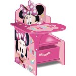 Chaise de bureau disney minnie - bac de rangement amovible - montage facile - a partir de 3 ans Chaise de bureau disney minnie - bac de rangement amovible - montage facile - a partir de 3 ans