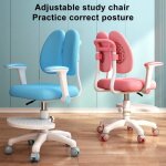 Chaise de bureau pour enfant - chaise d?tude avec dossier ergonomique et sige pivotant  360 - flasidu ...