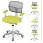 Chaise de bureau enfant roulante - dreamade - siège pivotant en maille - chaise à roulettes ergonomique ... Chaise de bureau enfant roulante - dreamade - siège pivotant en maille - chaise à roulettes ergonomique ...