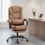 Chaise bureau ergonomique fauteuil de bureau avec dossier inclinable hauteur r�glable 65x67x111 - 119cm ...
