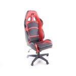 Chaise de bureau - fk automotive - cyberstar - si�ge semi baquet pliant - tissu de haute qualit� - noir ...