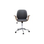 Chaise de bureau pivotante patron noyer kare design