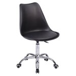 Chaise de bureau r�glable en hauteur noire anne