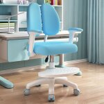 Chaise bureau scolaire enfant ajustable avec dossier ergonomique pour corriger la posture ideale pour ...