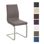 Chaise cantilever belfort - clp - tissu - pitement luge en mtal - gris
