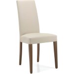Chaises denver en simili cuir avec pieds peints en beige - denver - lot de 2 - bois massif - simili - ... Chaises denver en simili cuir avec pieds peints en beige - denver - lot de 2 - bois massif - simili - ...