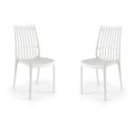 Chaise empilable - lila - modèle lila - polypropylène - intérieur et extérieur - couleur blanche Chaise empilable - lila - modèle lila - polypropylène - intérieur et extérieur - couleur blanche