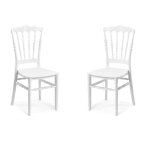 Chaise empilable - napoleon - napoleon 2 - blanc - polypropylène - intérieur / extérieur Chaise empilable - napoleon - napoleon 2 - blanc - polypropylène - intérieur / extérieur