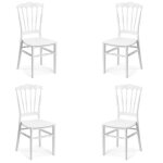 Chaise empilable - napoleon - napoleon 4 - blanc - polypropylène - intérieur / extérieur Chaise empilable - napoleon - napoleon 4 - blanc - polypropylène - intérieur / extérieur