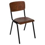 Chaise d�colier kiel bois marron - atmosphera cr�ateur dint�rieur