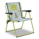 Chaise pour enfants - solenny - rembourr� 2 cm - bleu et vert - pliant - ext�rieur