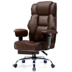 Chaise gaming ergonomique large en simili - cuir ressorts ensach�s fauteuil bureau pivotant avec repose ...